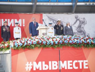 Губернатор Кузбасса Сергей Цивилев принял участие в праздничных мероприятиях в честь Дня Победы