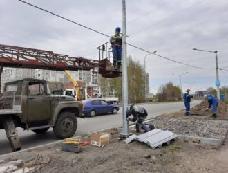 В Новокузнецке начали устанавливать новые светофоры