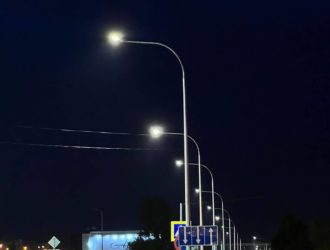 В Новокузнецке на улице Свердлова на этой неделе включат освещение
