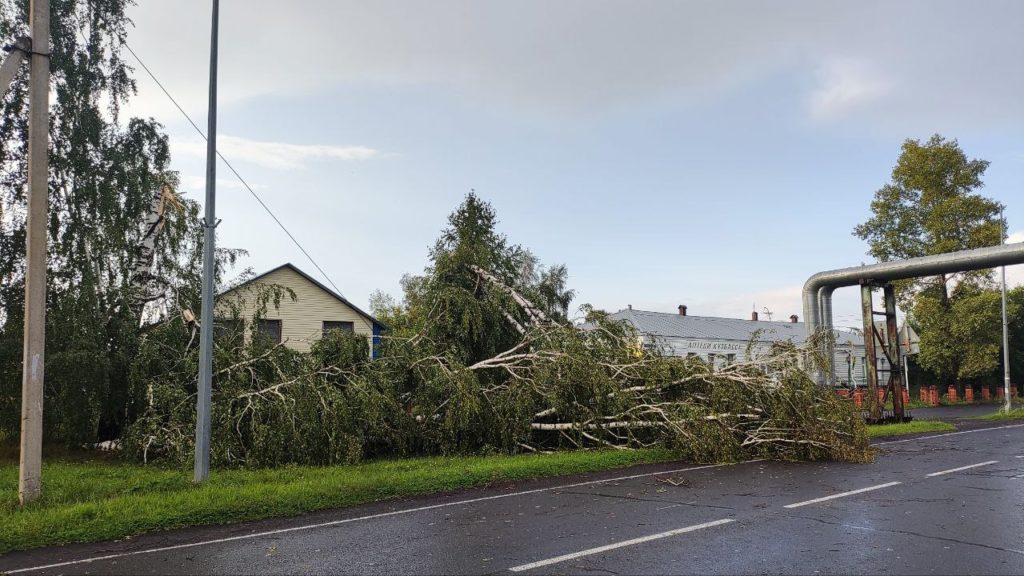 Унесённые крыши и поваленные деревья: на Кузбасс обрушился ураган