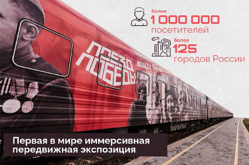Жителей Кемерова приглашают посетить уникальный передвижной музей «Поезд Победы»