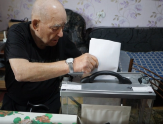 В Гурьевском округе ветеран ВОВ стал самым возрастным голосующим