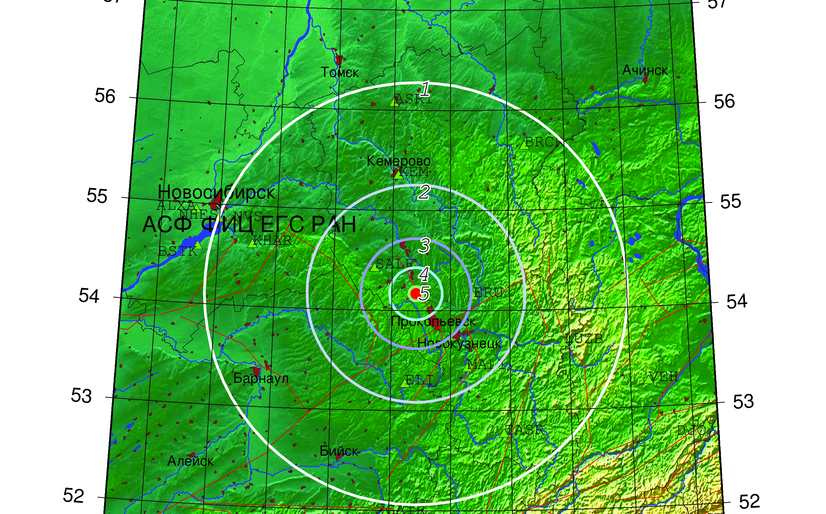 В Кузбассе произошло землетрясение магнитудой 4,2