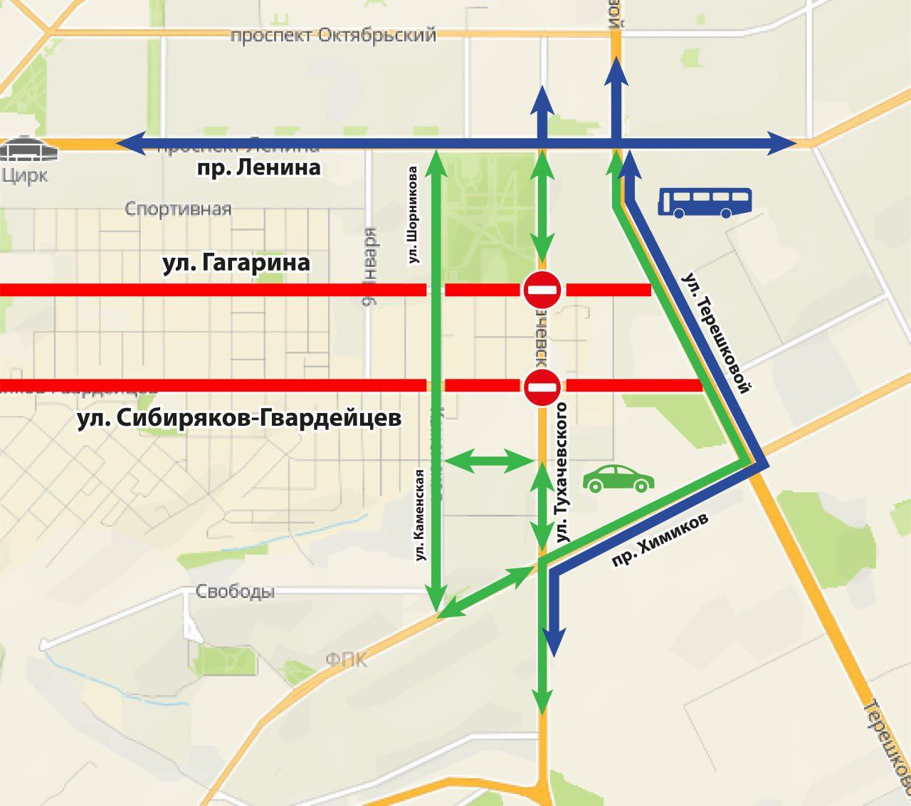 Участок улицы Тухачевского будет полностью закрыт для проезда