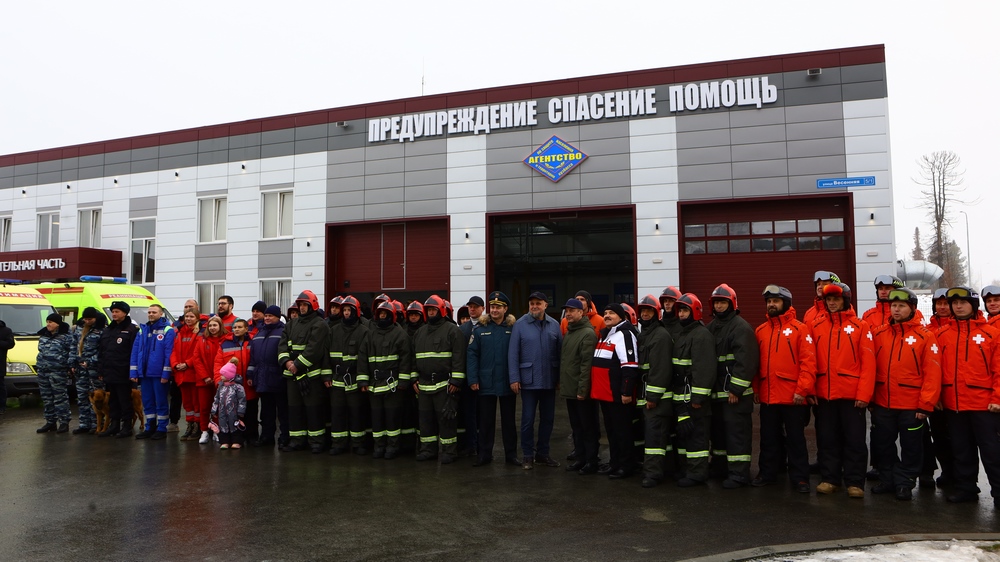 В Шерегеше открыли пожарно-спасательное депо