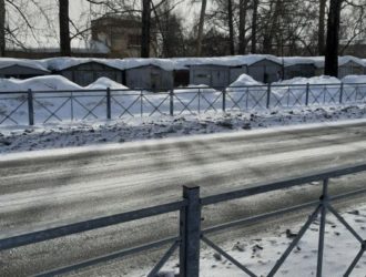 В Кемерове на Красной горке демонтируют гаражи