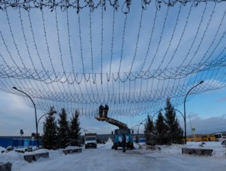 В Кемерове появится «звёздное небо» из 12-километровой гирлянды