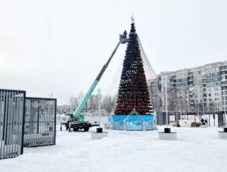 Жителей Новоильинки в Новокузнецке не оставили без новогодней елки