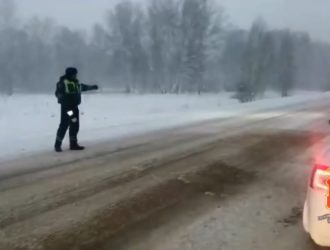 В Топкинском районе столкнулись четыре грузовика