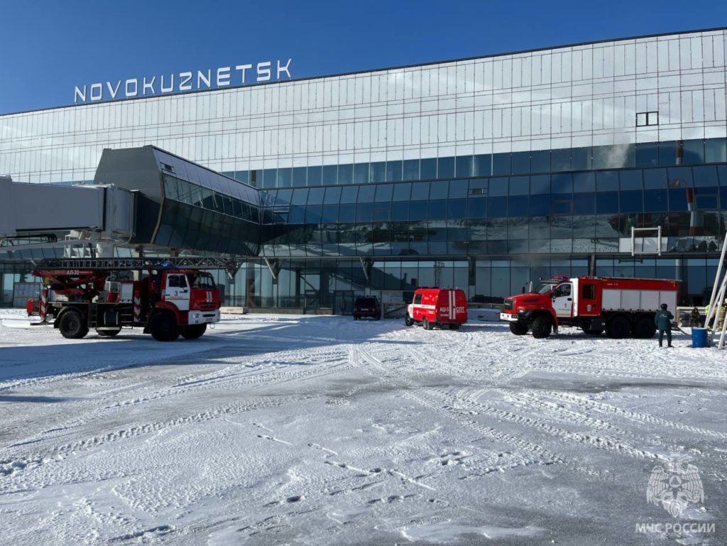 В строящемся аэропорту Новокузнецка случился пожар