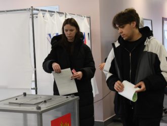 В Новокузнецке студенты и педагоги торгово-экономического техникума приняли участие в выборах