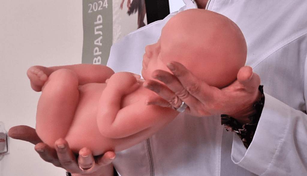 Для наглядности: в Новокузнецке для лекций будущим мамам закупили набор моделей эмбрионов