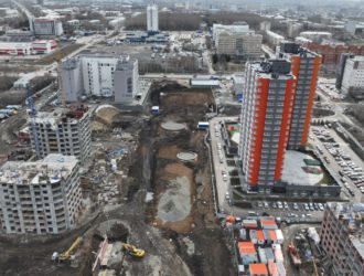 В Кемерове начали строить пешеходный бульвар между Октябрьским и 2-ой Заречной