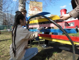Российские студенческие отряды в Кузбассе оказывают помощь социальным объектам