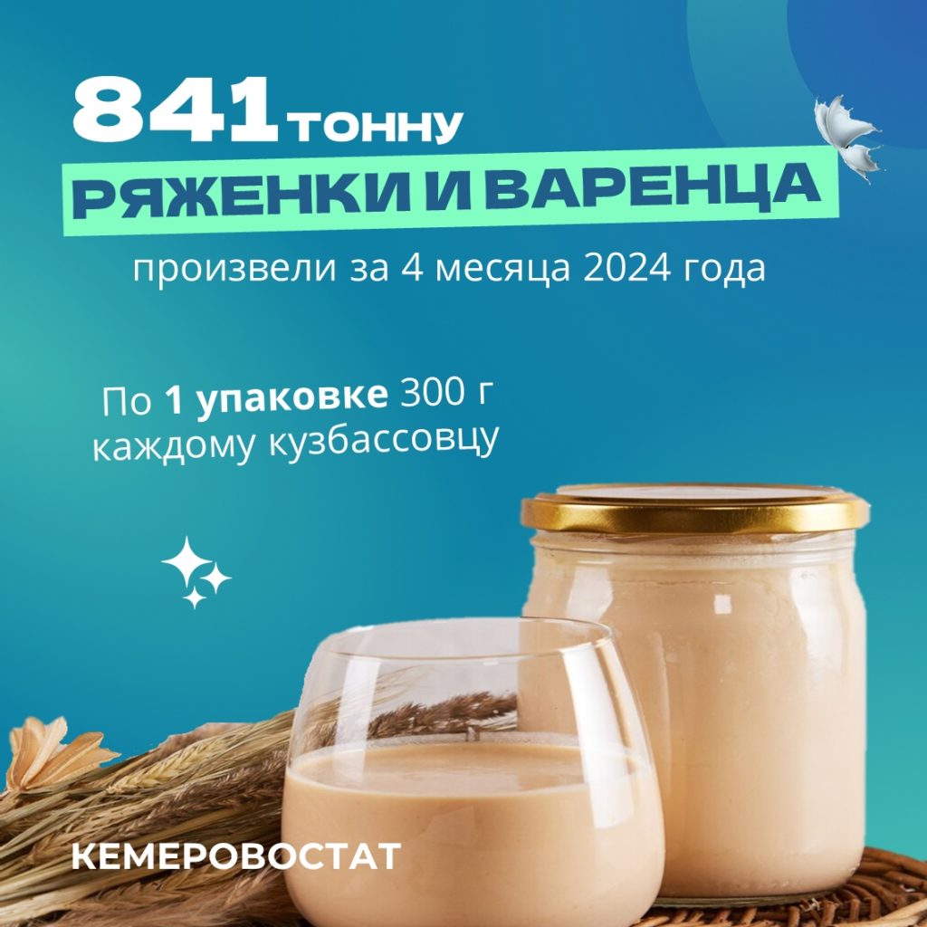 В Кемеровостате рассказали, сколько молочной продукции производят в Кузбассе