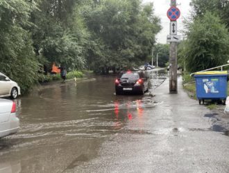 Новокузнецк вновь затопило после ливня