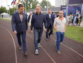 Илья Середюк дал старт соревнованиям по фиджитал-футболу