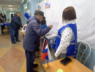 На избирательных участках Беловского округа активно участвует в выборах старшее поколение