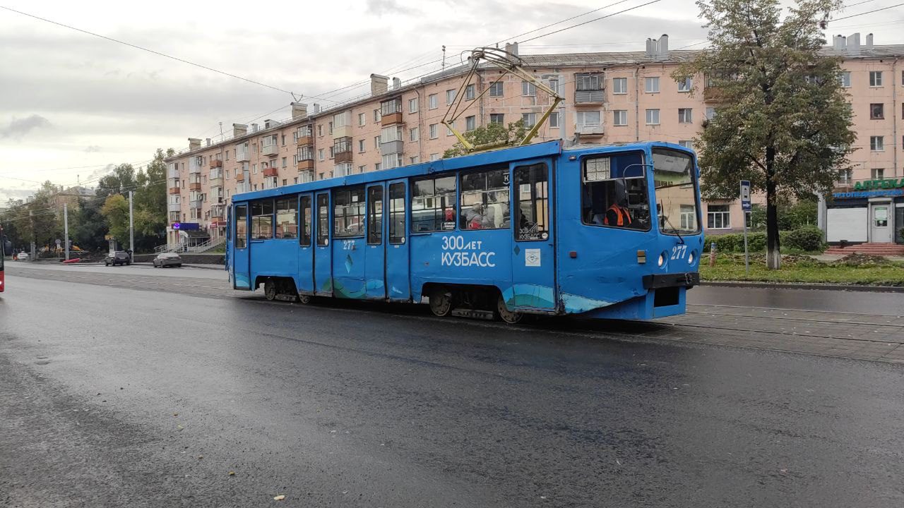 В Новокузнецке на проспекте Октябрьский запустили трамваи