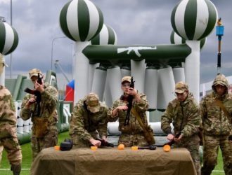 В Кузбассе прошла патриотическая военно-спортивная игра «Юный защитник»