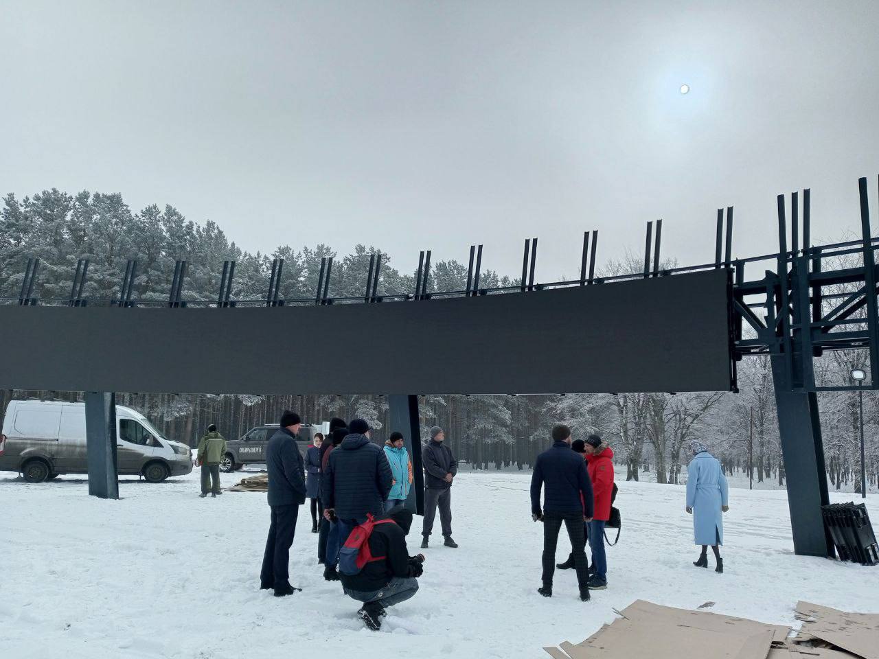 В Прокопьевске завершают благоустройство сквера «Трудовой доблести»