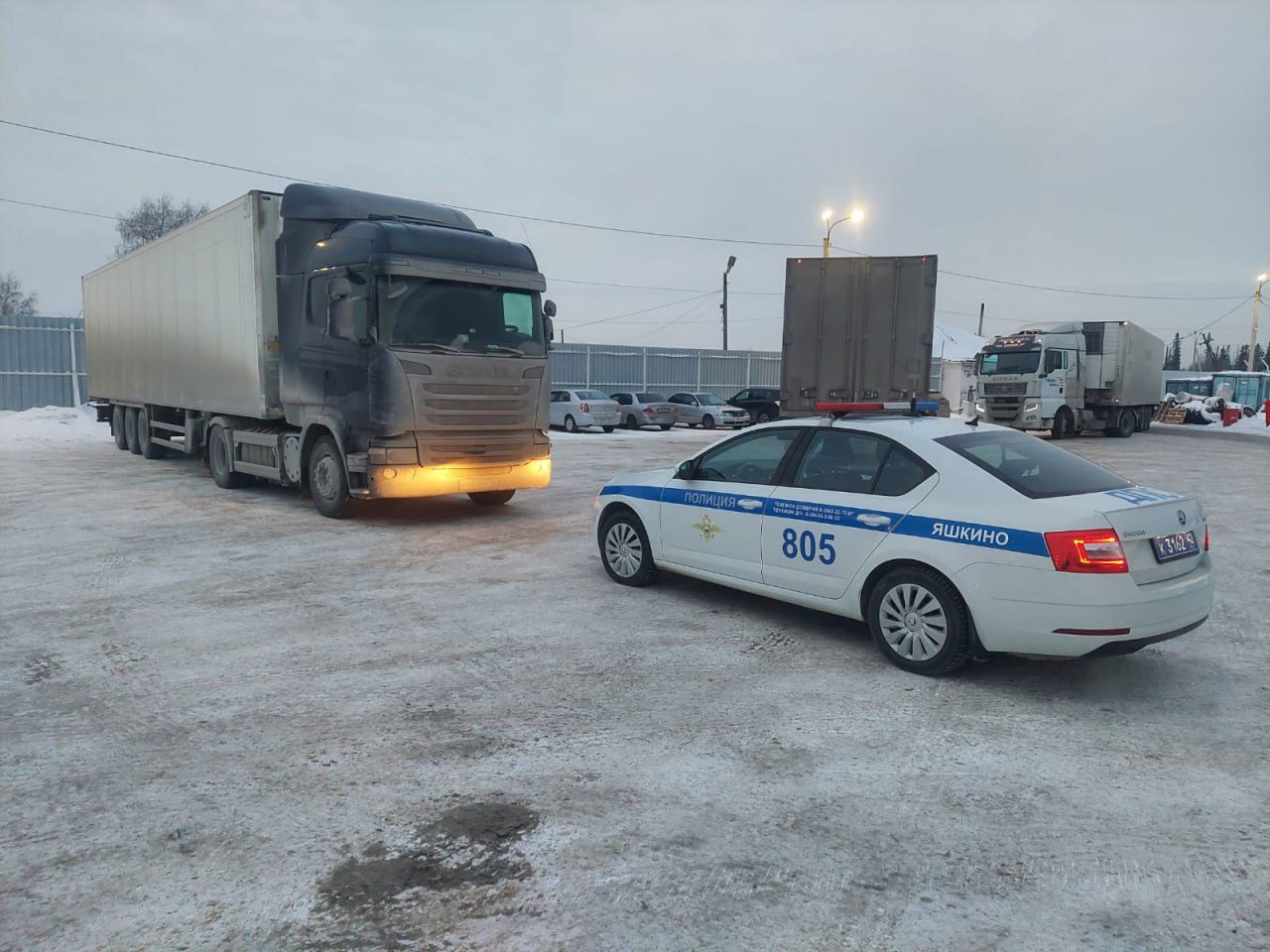 В Яшкинском округе задержали пьяного водителя фуры