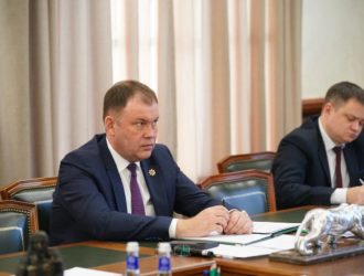 Илья Середюк и директор «Газпром трансгаз Томск» Владислав Бородин обсудили вопросы сотрудничества