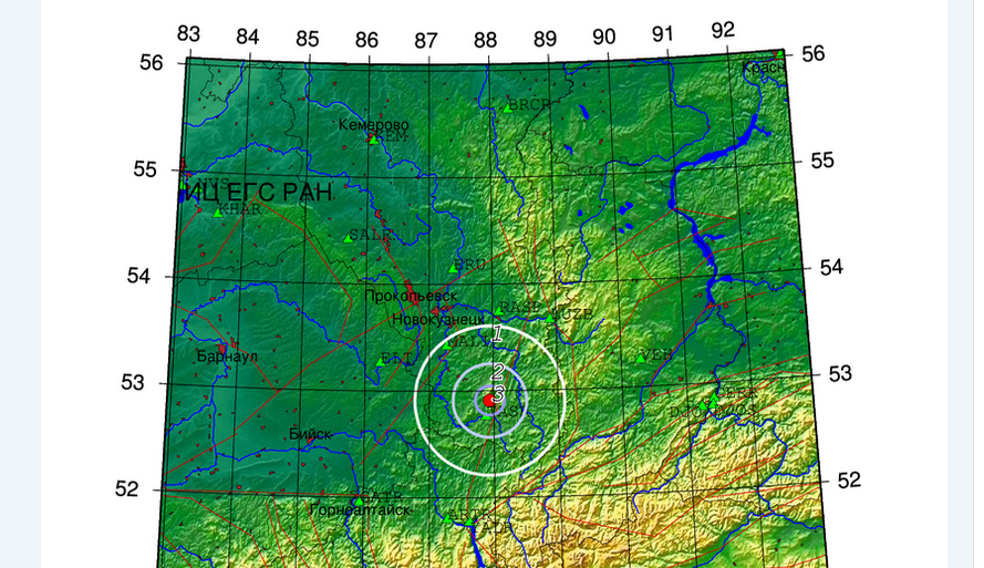 Ночью на юге Кузбасса произошло землетрясение