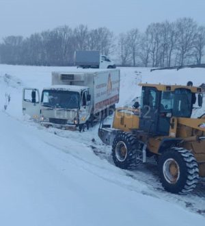 Госавтоинспекторы Кузбасса пришли на помощь водителю грузового автомобиля