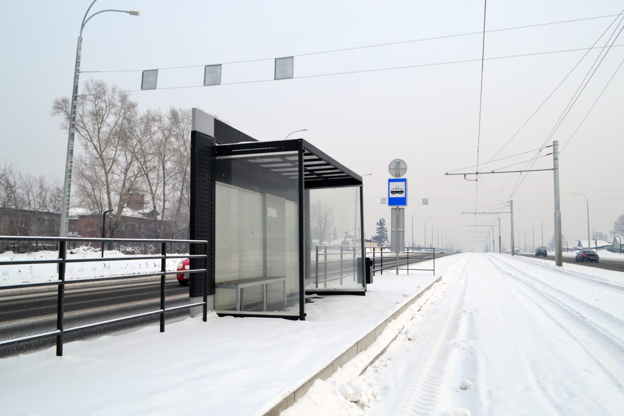 В двух городах Кузбасса из-за снегопада не ходят трамваи