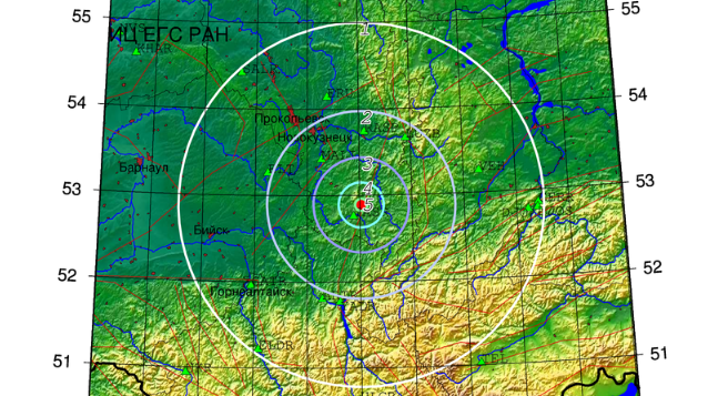 На юге Кузбасса произошло землетрясение магнитудой 4,2