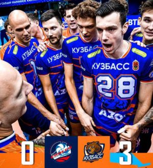 Волейбольный «Кузбасс» вышел в четвертьфинал Чемпионата России, победив «Енисей»  