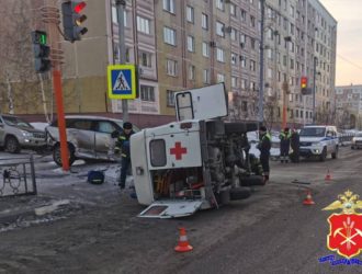 В Кузбассе произошло ДТП с автомобилем скорой помощи