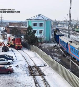 В Белове тепловоз сошел с рельсов
