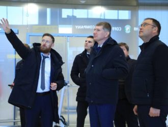 Министр экономического развития России осмотрел терминал аэропорта имени Б.В. Волынова в Новокузнецке