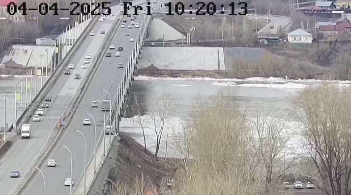 В Кемерове уровень воды в Томи за сутки снизился на 5 см