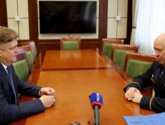 Анатолий Серышев провел встречу  с начальником ГУ МВД по Новосибирской области Андреем Кульковым