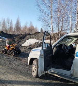12-летнего мальчика на квадроцикле с пассажиром остановили инспекторы в Шерегеше