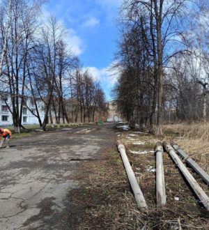 В Кемерове началось благоустройство сквера возле ДК имени 50-летия Октября