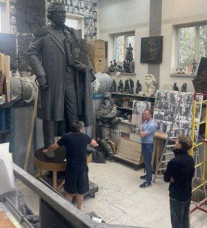 Новокузнецкий памятник Кутузову готов на 95%