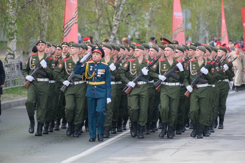 Торжественный марш прошёл в трех городах Кузбасса
