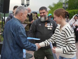 Ветераны СВО приняли участие в акции «Ночь музеев» на «Красной горке»