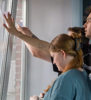 Студотряды Кузбасса приняли участие в акции «Окна Победы»