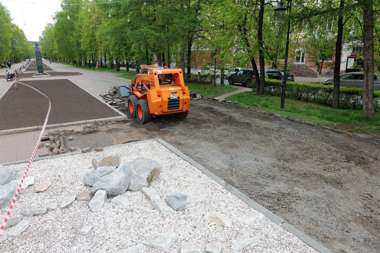 В Кемерове начался ремонт улицы Весенней