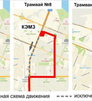 В Кемерове на месяц изменятся маршруты трамваев