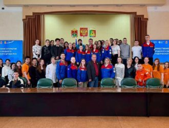 Состоялось торжественное открытие городского штаба студенческих отрядов в Анжеро-Судженске