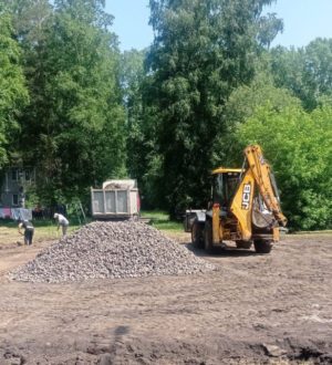 Воркаут-площадку начали строить в поселке Чистогорский Новокузнецкого округа