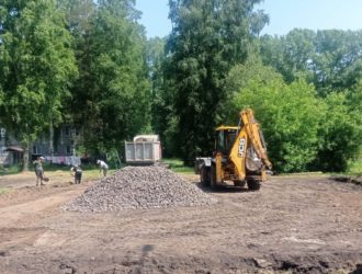 Воркаут-площадку начали строить в поселке Чистогорский Новокузнецкого округа