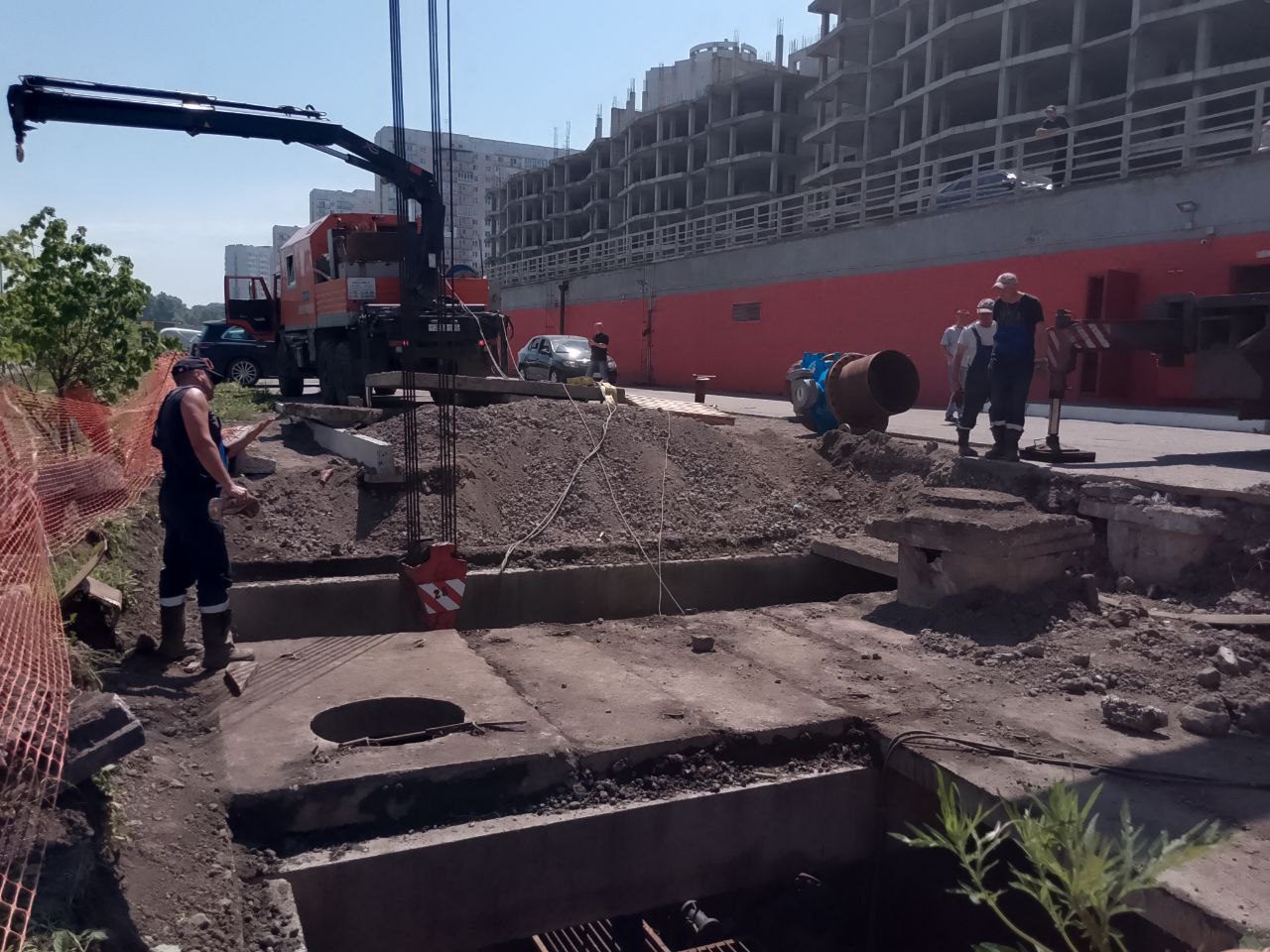 В Новокузнецке завершили ремонт водопровода в районе Левобережного водозабора