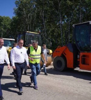 Илья Середюк проверил, как идут работы на дорожной инфраструктуре Кемерова